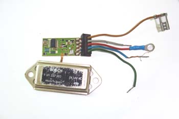 Regulador de alternador. Vista interior