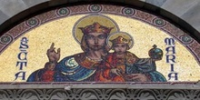 Detalle de la fachada de la Catedral de Santa María, Cagliari, C