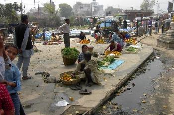 Vendedoras de fruta, Katmandú, Nepal