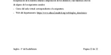 Programación Inglés 1º Bachillerato