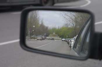 Espejo retrovisor de un vehículo