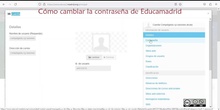 Cómo cambiar la contraseña en Educamadrid