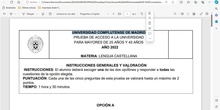 Examen Acceso a la universidad UCM Lengua 2022 Opción A