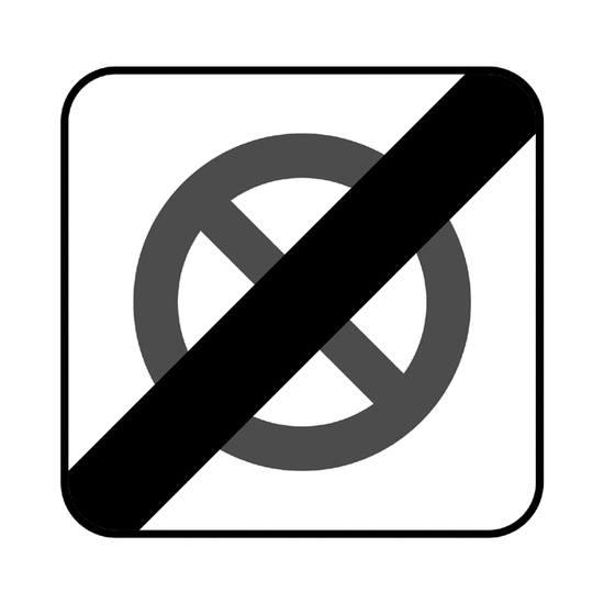 Fin de zona de estacionamiento limitado