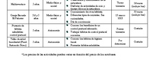 actividades complementarias