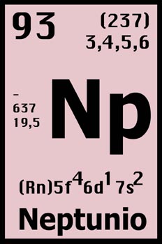 Tabla periódica,  neptunio