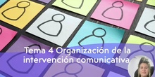 Tema 4: Organización de la intervención comunicativa 