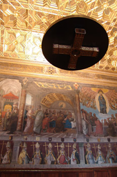 Frescos y artesonado de la sala capitular, Catedral de Toledo, C