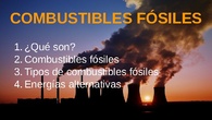 COMBUSTIBLES FÓSILES