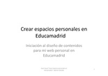 Creación de menús y submenús en Educamadrid