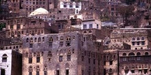 Edificaciones en Jibla, Yemen