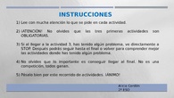 INSTRUCCIONES
