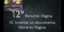 12 VT 10 Insertar un documento word en página