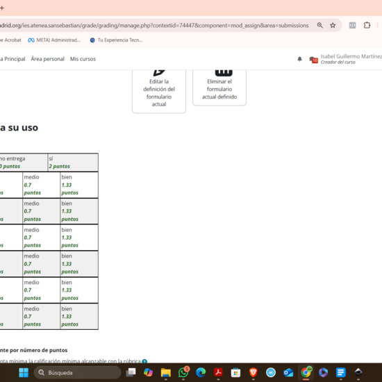 EVALUACIÓN POR RUBRICAS EN A. VIRTUAL