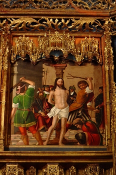 Detalle del Retablo Mayor Colegiata de Bolea, Huesca