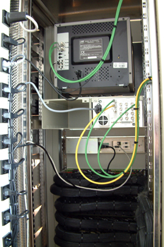 Panel trasero monitores SDI