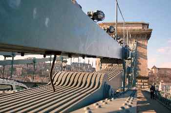 Estructura del Puente de las cadenas, Budapest, Hungría