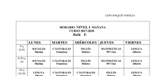 Horario Secundaria Presencial 2017/18