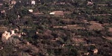 Vista del valle de Wadi Dhahr, Yemen