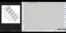 Diseño de una escalera con SketchUp