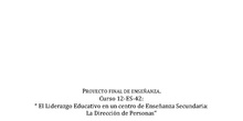 LIDERAZGO EN EL DESEMPEÑO DE FUNCIONES DOCENTES A NIVEL DEPARTAMENTAL