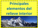 Presentación el relieve interior: principales elementos