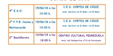 Calendario de Graduaciones 2018