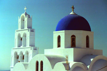 Iglesias de Santorini, Grecia