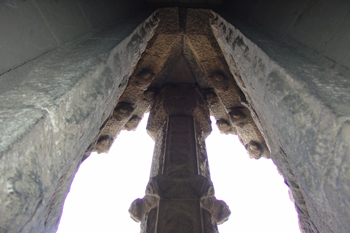 Detalle de una columna de sostenimiento, Sagrada Familia, Barcel