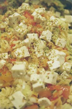 Ensalada de queso de cabra