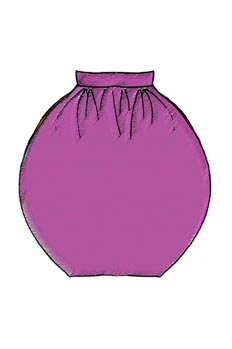 Falda globo