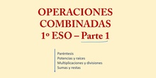 Operaciones combinadas 1ºESO - parte 1 de 2 (desde lo básico)