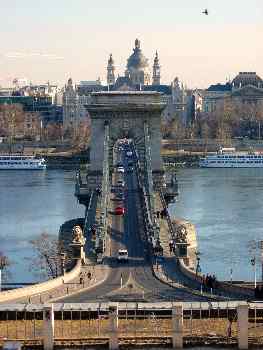 Puente de cadenas, Budapest, Hungría