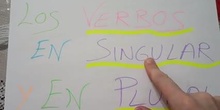 Los verbos en singular y en plural