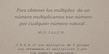 PRIMARIA - 6º - MATEMÁTICAS - MÚLTIPLOS - FORMACIÓN