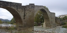 Detalle del tajamar del puente, Huesca
