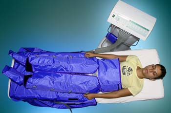 Presoterapia: finalización de la colocación de complementos