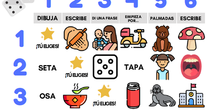 Juego: Tablero 6x6-Palabras Mágicas