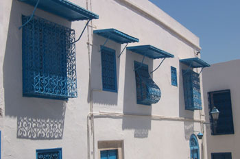 Fachada, Sidi Bou Said, Túnez