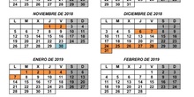 Calendario Curso 2018-19