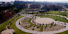 Vista aérea de un parque