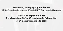 Visita Sr Consejero Educación a la exposición del 175 aniversario