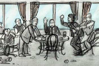 Tertulia accidentada