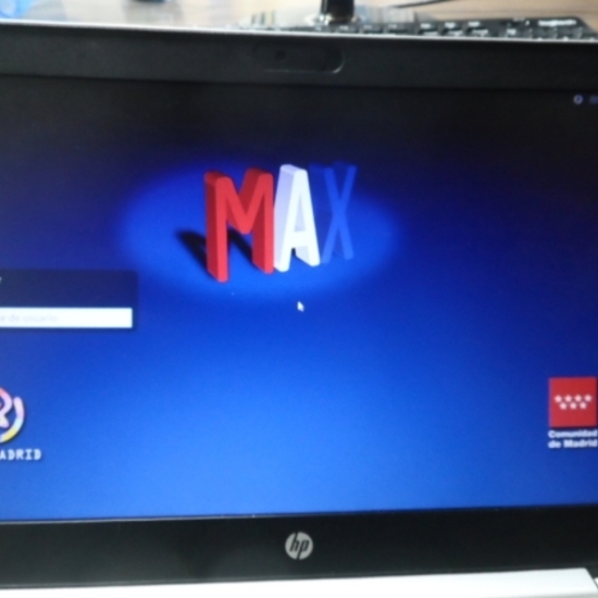 pantalla de inicio max