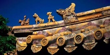 Ornamentación de tejado, China