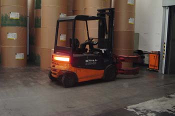 Luces de seguridad en toro mecánico