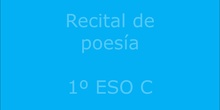 Recital de poesía 2020 1º ESO C