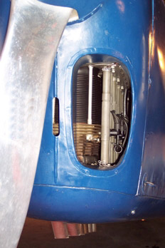 Conductos de entrada de aire en un motor invertido