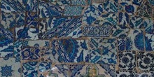 Detalle de azulejos en Rüstem pasa Camii, Estambul, Turquía