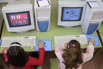 Realizando actividad con el ordenador